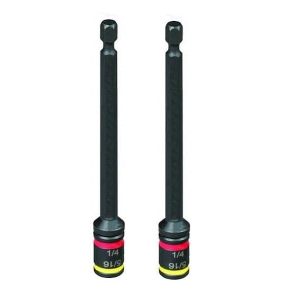 Malco 4 in CRHEX Cleanable Reversible Magnetic Hex Drivers 14 and 516 2PK - 2PK-MSHMLC