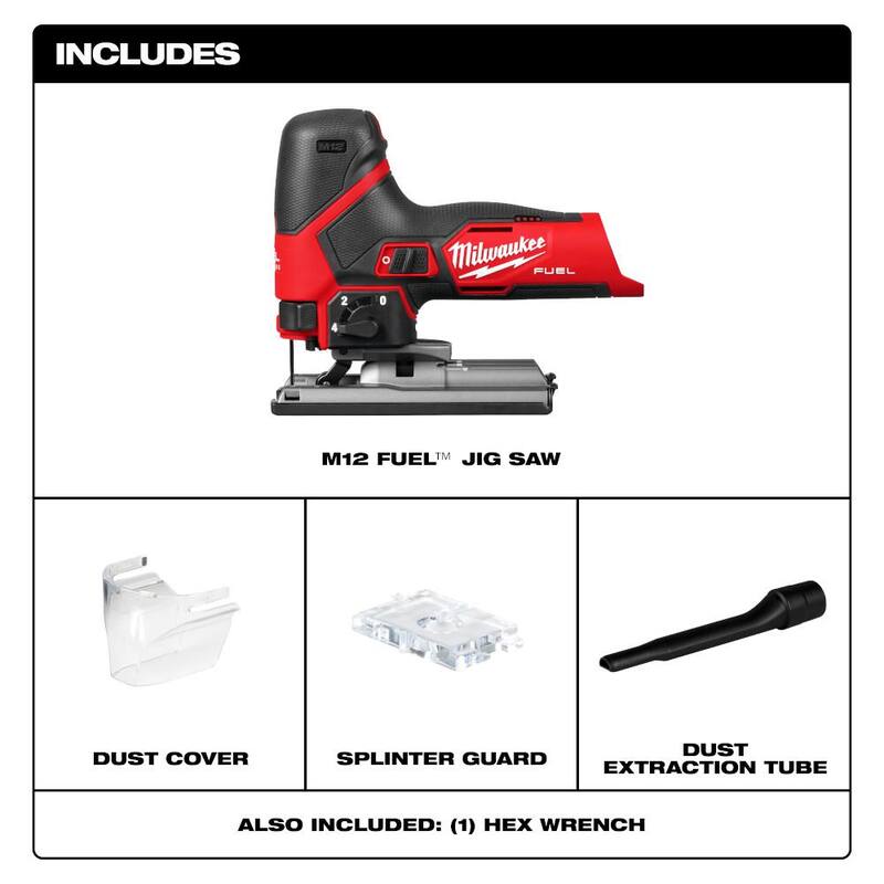 Sierra de calar inalámbrica Milwaukee M12 12V Fuel de iones de litio (solo herramienta) - 2545-20