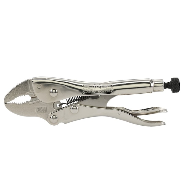 Eagle Grip By Malco 7 Curved Slim Jaw Locking Pliers W Wire Cutter - LP7WS