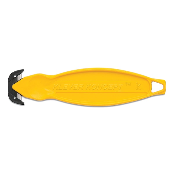 Klever Koncept Safety Cutter, 5.75" Handle, Yellow, 10PK - KCJ-2Y