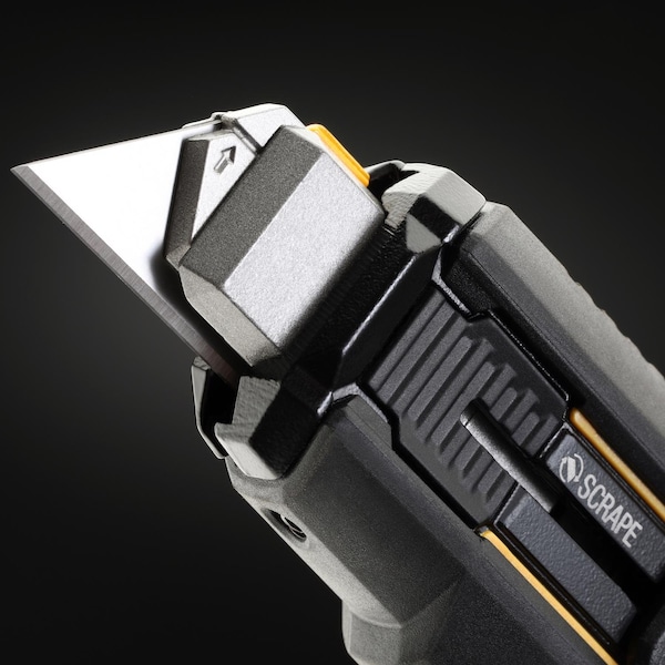 Toughbuilt 6.5" Sliding Scraper Utility Knife Black 1 pc - TB-H4S5-01-6BES