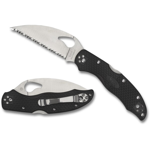 Spyderco 2023 Spyderco Reveal 9, Harrier 2 Wharncliffe, Serrated Edge - SPY-BY01SBKWC2