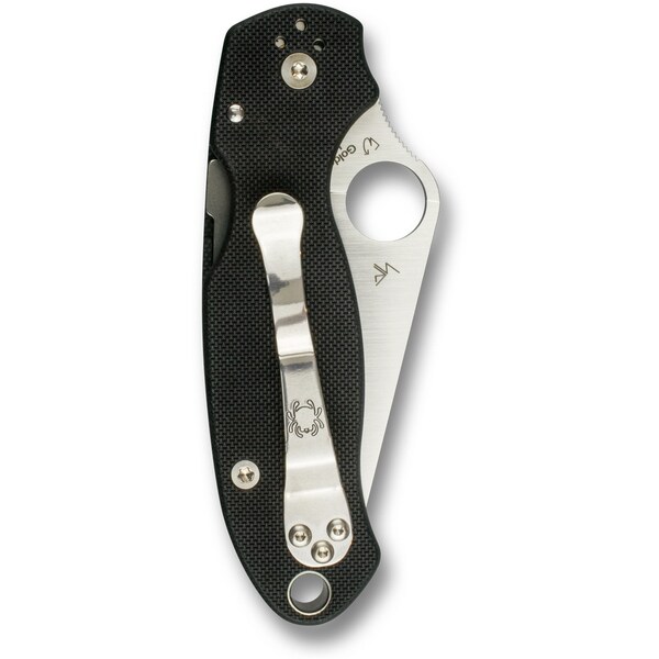 Spyderco 2024 Spyderco Para 3 G-10 Black Serrated - SPY-C223GS