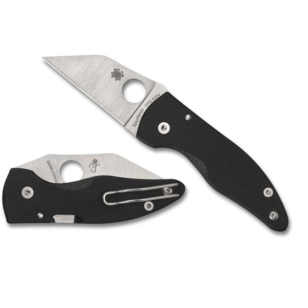 Spyderco 2024 Spyderco Reveal 13 Microjimbo Black G-10, Plain Edge - SPY-C264GP