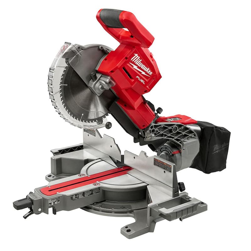 Sierra ingleteadora compuesta deslizante de doble bisel Milwaukee M18 FUEL de 18V de 10 pulgadas, sin herramienta - 2734-20