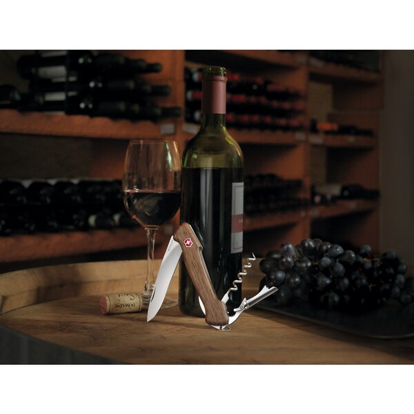 Swiss Army Brands 2024 Victorinox Wine Master With Leather Pouch Walnut 111Mm - VIC-0.9701.63