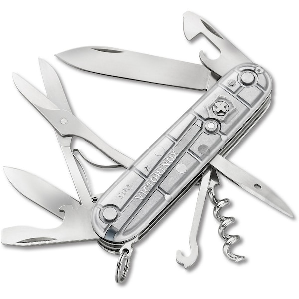 Swiss Army Brands 2024 Victorinox 54754 Climber Silver Tech 91Mm - VIC-1.3703.T7-033-X1
