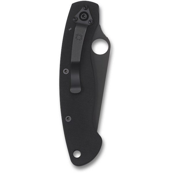 Spyderco 2024 Spyderco Military Model G-10 Black Black Blade Plain - SPY-C36GPBK