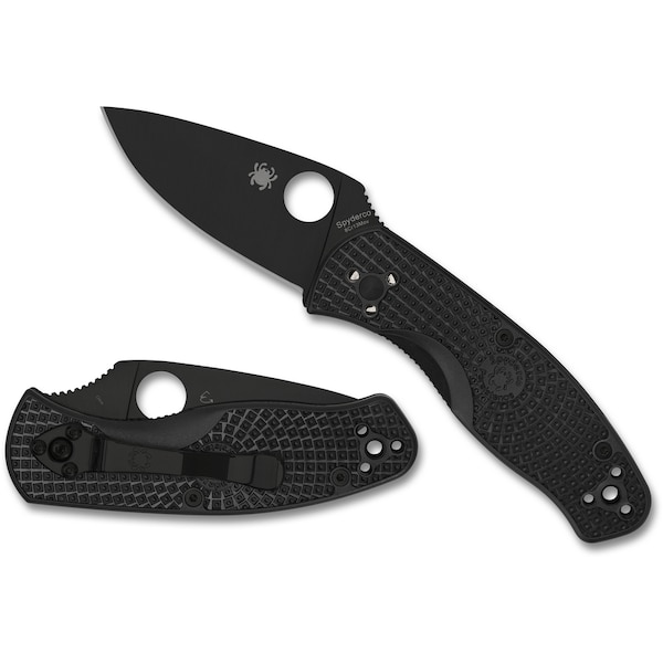 Spyderco 2024 Spyderco Reveal 9, Persistence Lightweight Black Blade, Plain Edge - SPY-C136PBBK