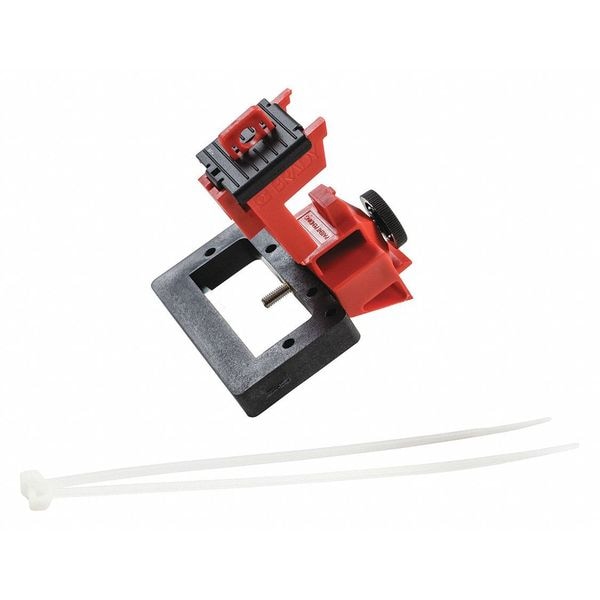 Brady Oversized Breaker Lockout, Circuit Breaker with Standard Nylon Cable Ties, 480/600V AC, 1 Poles - 148692