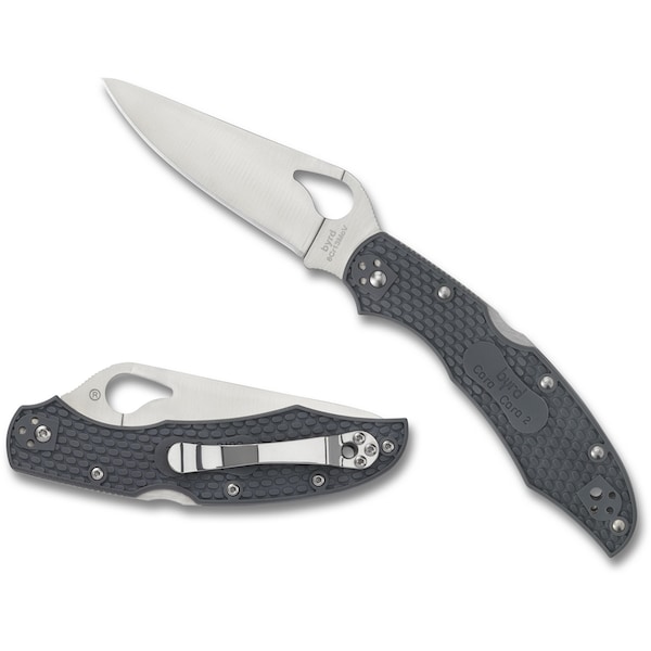 Spyderco 2023 Spyderco Cara Cara 2 Lightweight Gray Plain - SPY-BY03PGY2