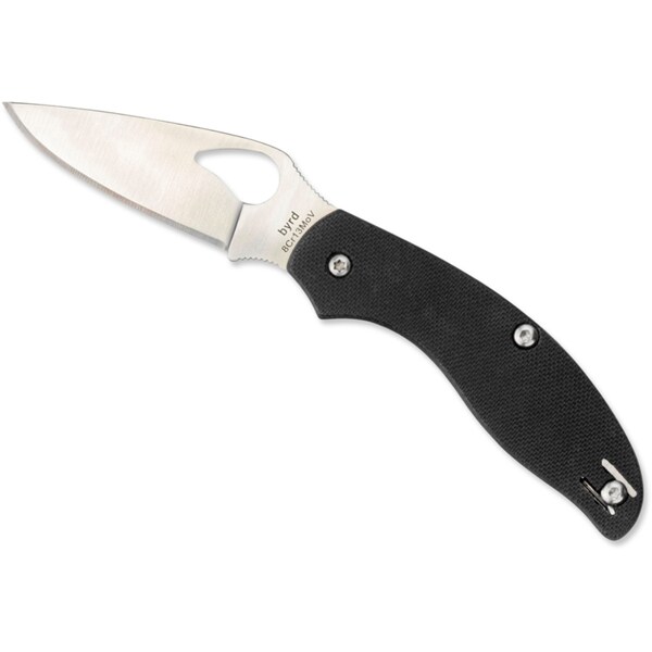 Spyderco 2024 Spyderco Tern G-10 Black Slip Joint Plain - SPY-BY23GP