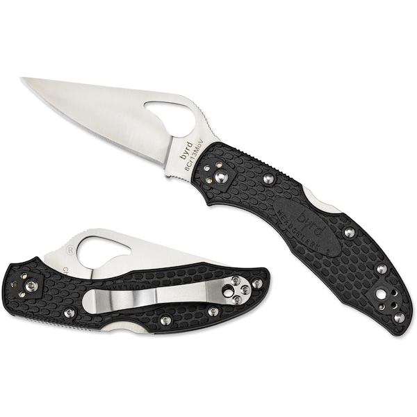 Spyderco 2024 Spyderco Meadowlark 2 Lightweight Black Plain - SPY-BY04PBK2