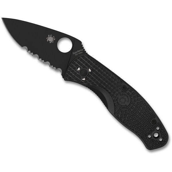 Spyderco 2023 Spyderco Reveal 9, Persistence Lightweight Black Blade, Combo Edge - SPY-C136PSBBK