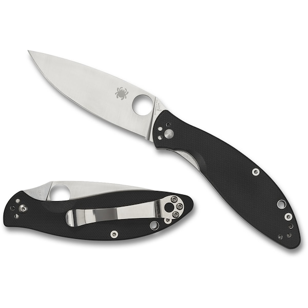 Spyderco 2024 Spyderco, Reveal V4, Astute, G-10 Black, Plain Edge - SPY-C252GP