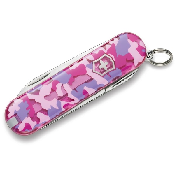 Swiss Army Brands 2024 Victorinox 56184 Classic Sd Pink Camouflage 58Mm, Clam Pack - VIC-0.6223.T5R2-X4