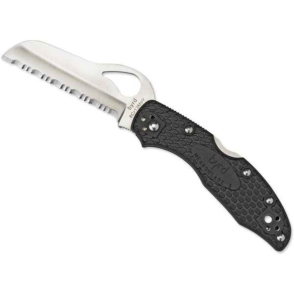 Spyderco 2024 Spyderco Meadowlark 2 Rescue Lightweight Black Serrated - SPY-BY19SBK2