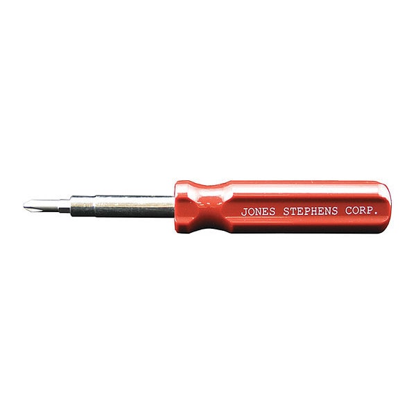 Jones Stephens Screwdriver, 6 in 1, Phillips and Slotted 1/4", 15/16" Hex - S41006