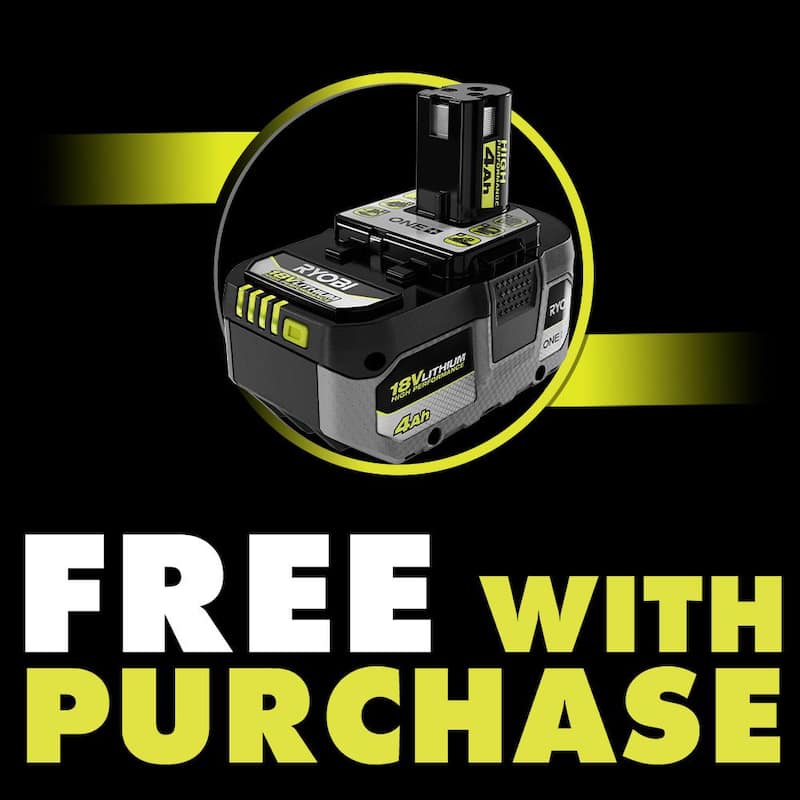 RYOBI ONE+ HP 18V Sierra Circular inalámbrica de 7-1/4 pulgadas con motor sin escobillas y batería de iones de litio de alta capacidad de 4.0 Ah - PBLCS300B-PBP004