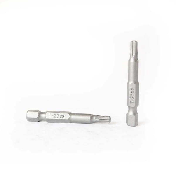 Superior Steel T25 Single End Torx Screwdriver Bits - 2 Inch Long, PK 25 - BT225-25PK