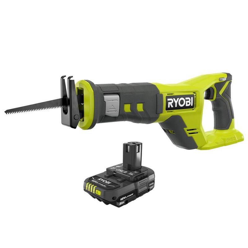 Sierra recíproca inalámbrica RYOBI ONE+ de 18V con batería de 2.0 Ah - PCL515B-PBP006
