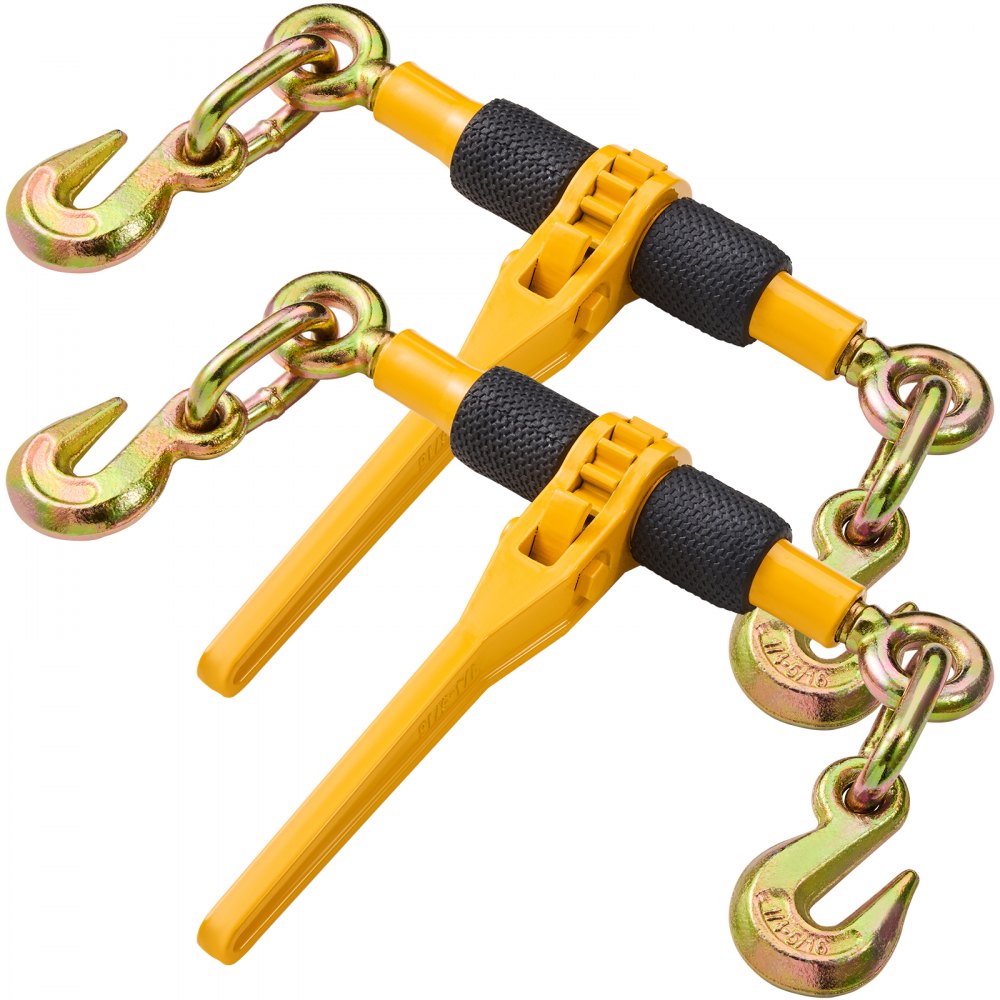 VEVOR Chain Binder Ratchet Load Binder 1/4"-5/16" 2600 lbs for Tie Down 2 Pack - JLLJQ2PCS260C54O6V0