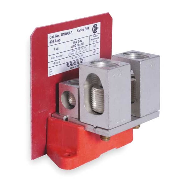 Square D Neutral Assembly Kit, Powerpact H and J-Frame Circuit Breaker Enclosures, 400A - SN400LA