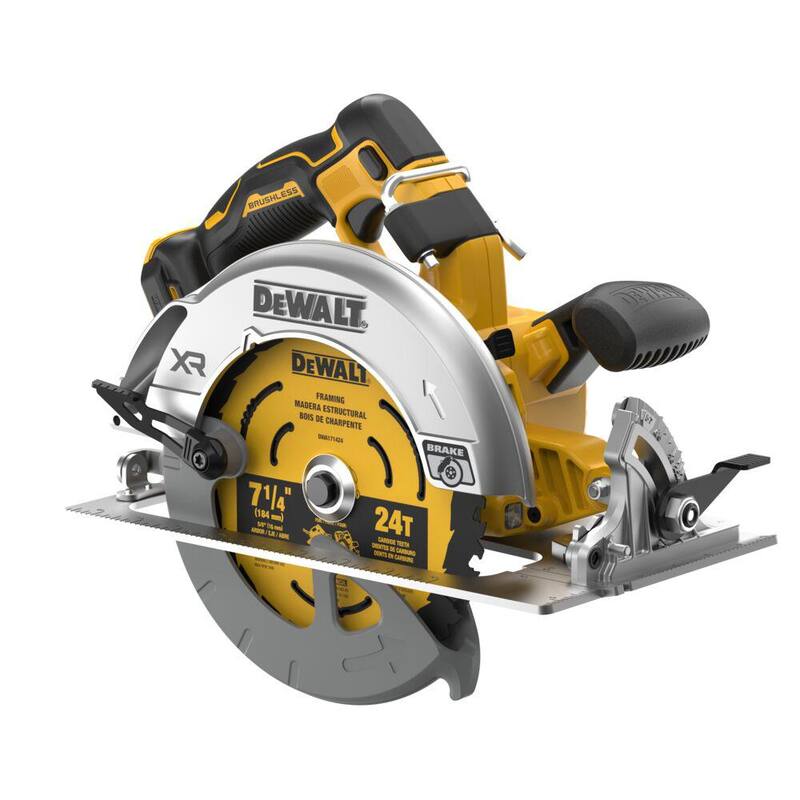Sierra circular inalámbrica DEWALT de 20 voltios MAX de 7-1/4 pulgadas (Herramienta solamente) - DCS590B