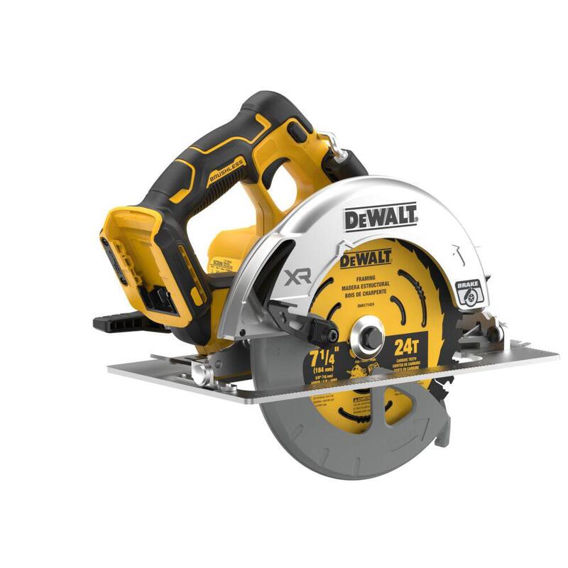 Sierra circular inalámbrica DEWALT de 20 voltios MAX de 7-1/4 pulgadas (Herramienta solamente) - DCS590B