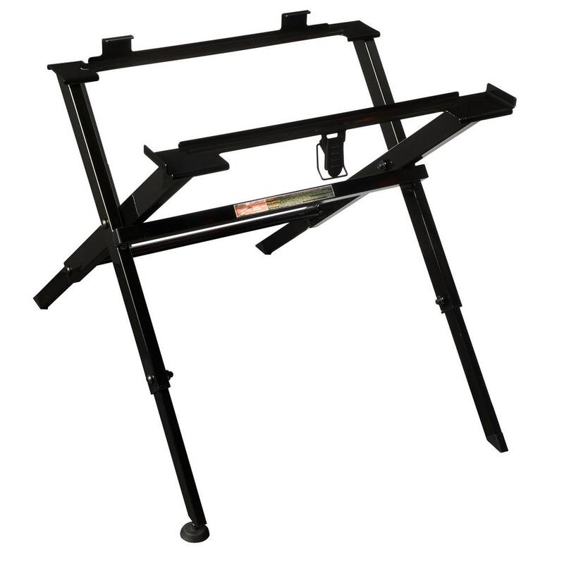 Sierra de mesa inalámbrica sin escobillas de 18 voltios Milwaukee M18 FUEL ONE-KEY de 8-1/4 pulg. con soporte y sierra ingletadora de 10 pulg. con soporte - 2736-20-2734-20-48-08-0561-48-08-0551.