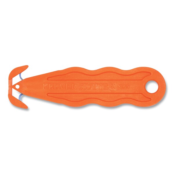Klever Kutter Kurve Blade Plus Safety Cutter, 5.75" Handle, Orange, 10PK - PLS-100G