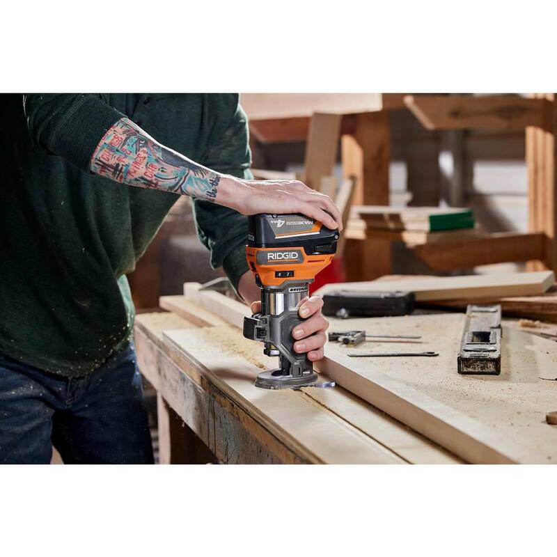 Kit Combo de 2 Herramientas Inalámbricas Brushless de 18V RIDGID con Sierra de Calar y Router (solo herramientas) - R920444SB