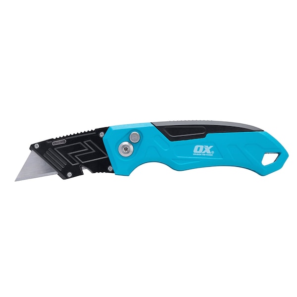 Ox Tools Pro Heavy-Duty Fixed Blade Folding Knife | Includes 3 Blades - OX-P224301