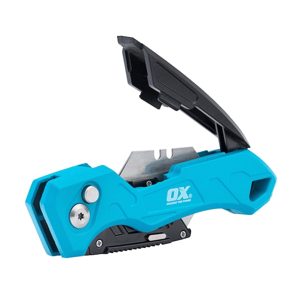 Ox Tools Pro Heavy-Duty Fixed Blade Folding Knife | Includes 3 Blades - OX-P224301