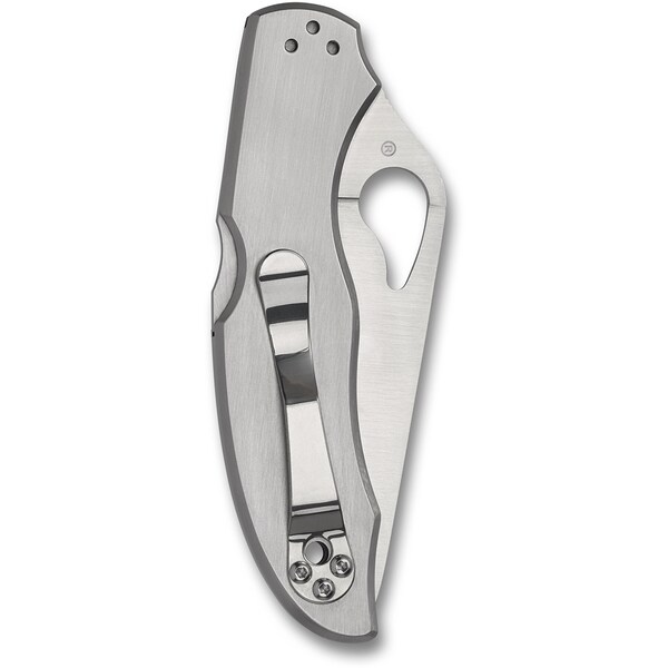 Spyderco 2024 Spyderco, Reveal V5, Harrier 2, Plain Edge, Stainless Steel Handles - SPY-BY01P2