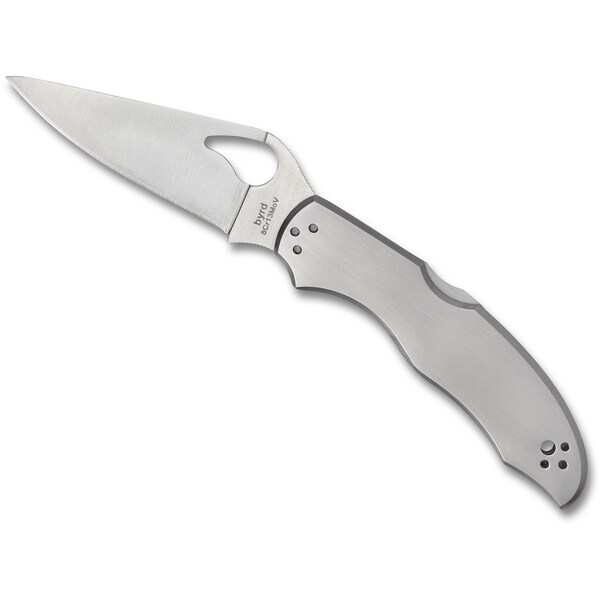 Spyderco 2024 Spyderco, Reveal V5, Harrier 2, Plain Edge, Stainless Steel Handles - SPY-BY01P2