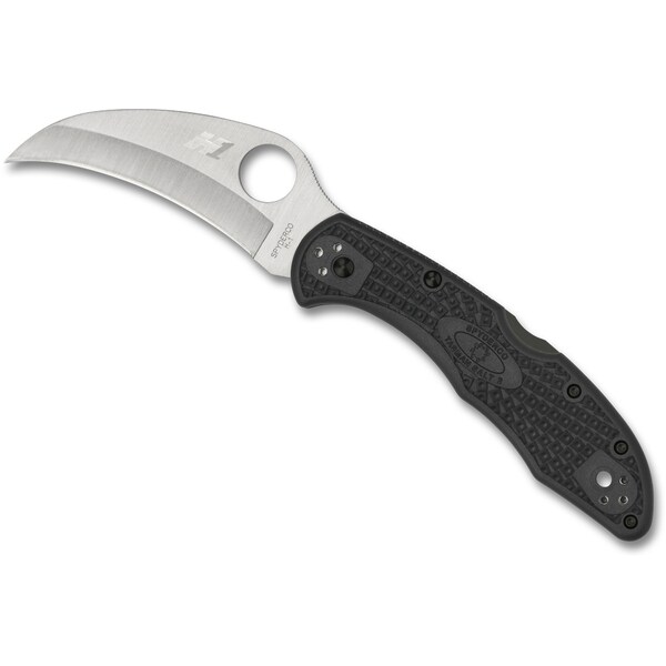 Spyderco 2024 Spyderco Tasman Salt 2 Lightweight Black H1 Plain - SPY-C106PBK2