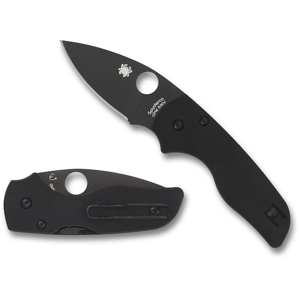 Spyderco 2024 Spyderco Lil' Native G-10 Black Black Blade/Compression Lock Plain - SPY-C230GPBBK