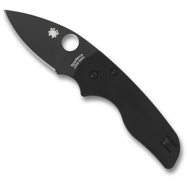 Spyderco 2024 Spyderco Lil' Native G-10 Black Black Blade/Compression Lock Plain - SPY-C230GPBBK
