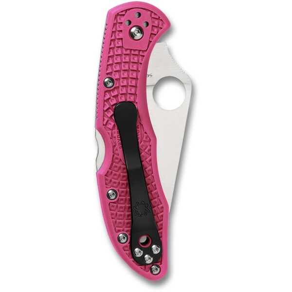 Spyderco 2024 Spyderco Reveal 6 Delica Pink Heels Cmp S30Vl Plain Edge - SPY-C11FPPNS30V