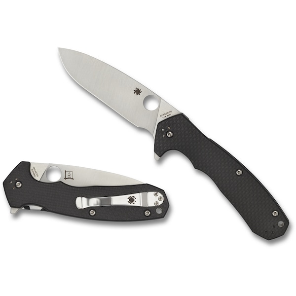 Spyderco 2024 Spyderco Amalgam Carbon Fiber/G-10 Laminate Plain - SPY-C234CFP
