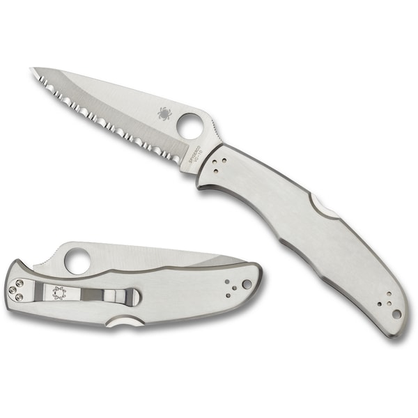 Spyderco 2024 Spyderco Endura 4 Stainless Serrated - SPY-C10S
