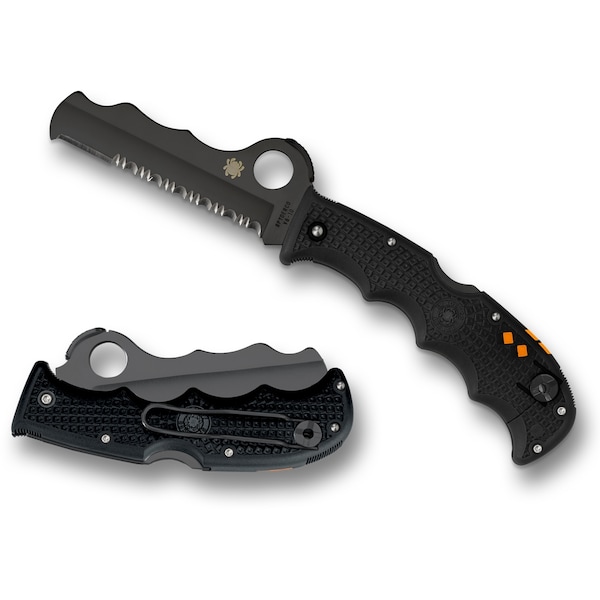 Spyderco 2024 Spyderco Assist Lightweight Black Black Blade/Carbide Tip Combo - SPY-C79PSBBK