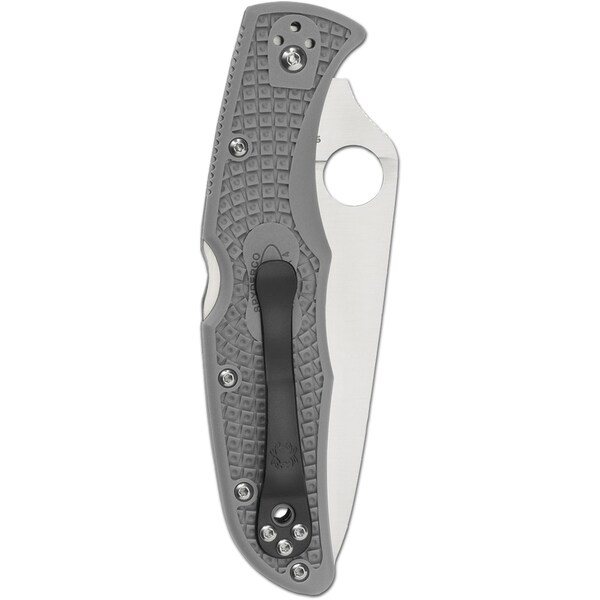 Spyderco 2024 Spyderco Endura 4 Lightweight Gray Flat Ground Plain - SPY-C10FPGY