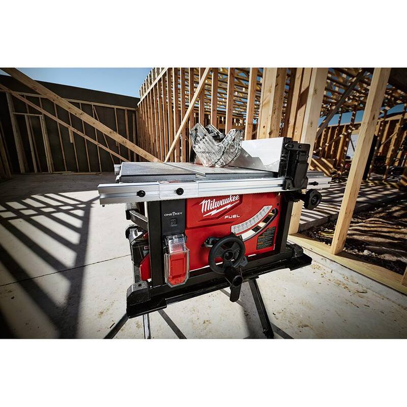 Sierra de mesa Milwaukee M18 FUEL ONE-KEY de 18 voltios y 8-1/4 pulgadas sin escobillas de iones de litio inalámbrica (herramienta solamente) - 2736-20.