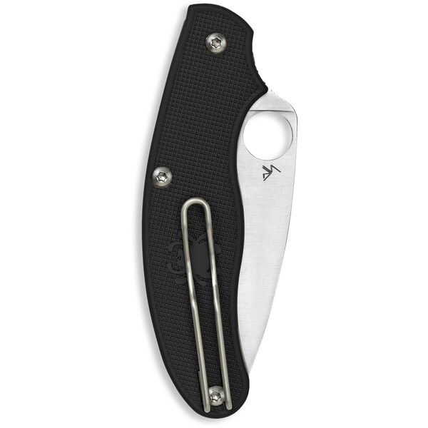 Spyderco 2024 Spyderco Uk Penknife Lightweight Black Slip Joint/Leaf Shape Plain - SPY-C94PBK