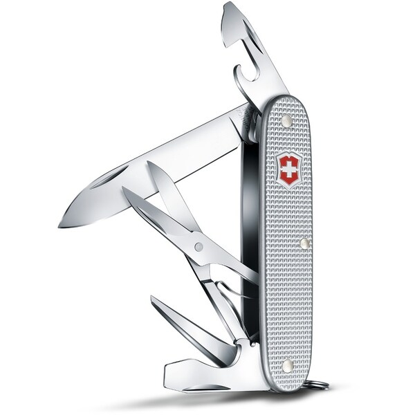 Swiss Army Brands 2024 Victorinox 0.8231.26Us2 Pioneer X Silver Alox, Ribbed 93Mm - VIC-0.8231.26-X4