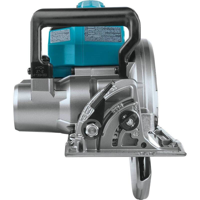 Sierra circular inalámbrica sin escobillas de manija trasera Makita 40V Max XGT de 7-1/4 pulgadas (4.0 Ah) - Kit GSR01M1.