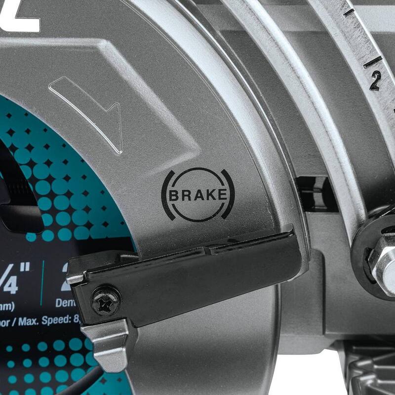 Sierra circular inalámbrica sin escobillas de manija trasera Makita 40V Max XGT de 7-1/4 pulgadas (4.0 Ah) - Kit GSR01M1.
