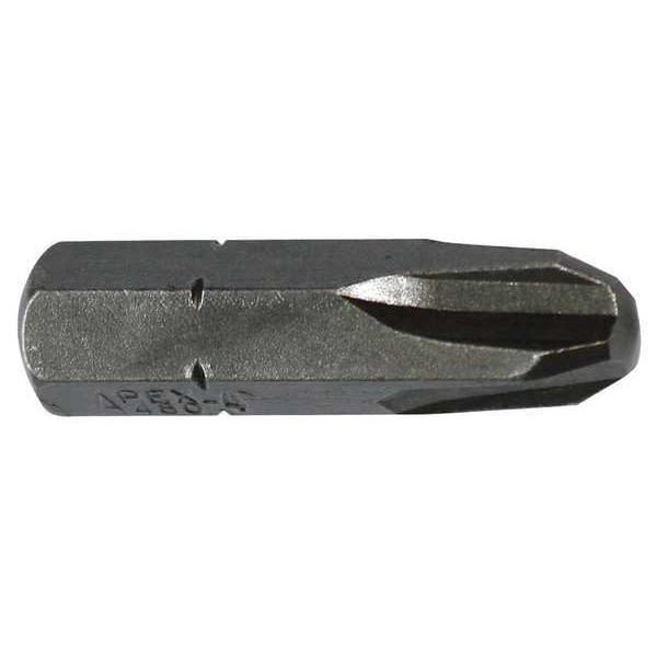 Apex Tool Group Torsion Bit, SAE, 5/16", Hex, #4, 1-1/4", PK5 - 480-4X-5PK
